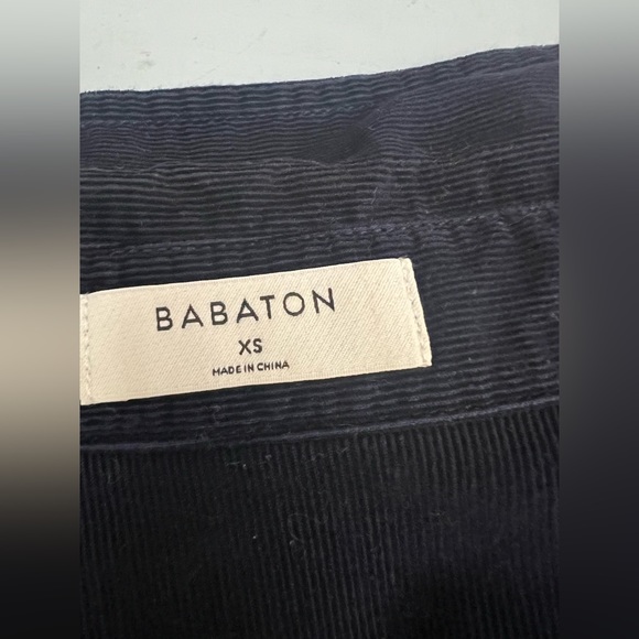 Aritzia Babaton Corduroy Harrison Shirt XS in Navy - Picture 5 of 7